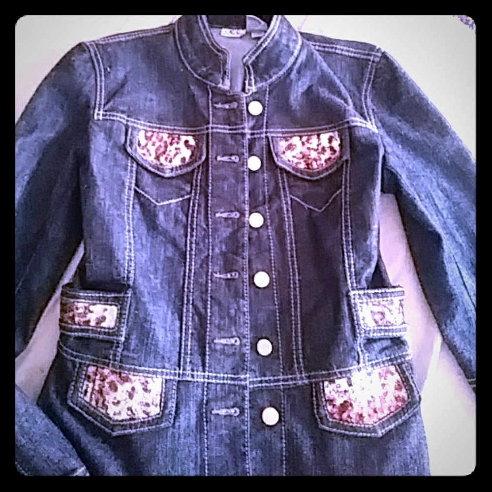 Black embellished jacket.